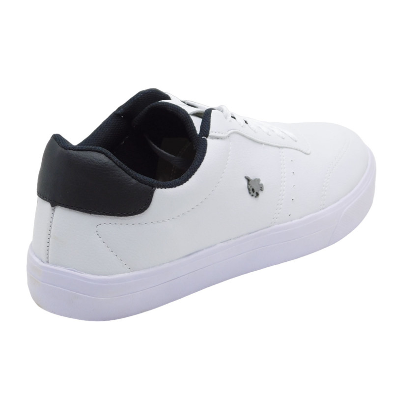 Sapat nis Masculino Polo Happy PL011 Branco Preto