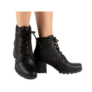 Bota Coturno Salto Médio Feminina Dakota G9602 - Almeria Preto