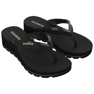 Tamanco Feminino Salto Baixo Azaleia Fabi Light Line 18908 - Preto