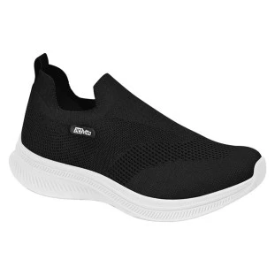 Tênis Feminino Calce Fácil Actvitta 4829.317 - Preto / Branco