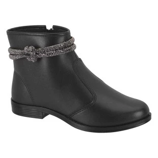Bota Rasteira Feminina Moleca 5333.104 - Preto / Black Diamont