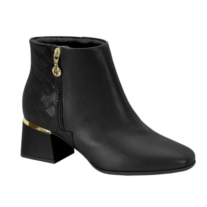 Bota Feminina Salto Baixo Quadrado Modare 7082.101 - Preto