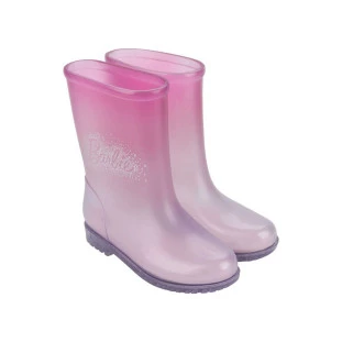 Galocha Grendene Kids Barbie Colorful II 23097 - Vidro / Rosa / Prata