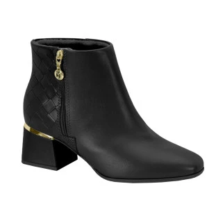 Bota Feminina Salto Baixo Quadrado Modare 7082.101 - Preto